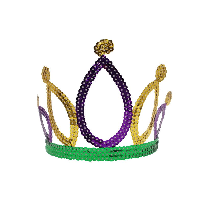 Sequin Tiara Carnival Party Headband Girl Costume Crown