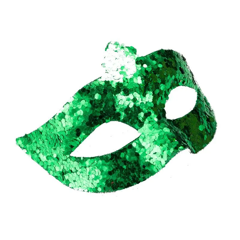 St. Patrick Christmas Prom Carnival Gold Plastic Makeup Masker