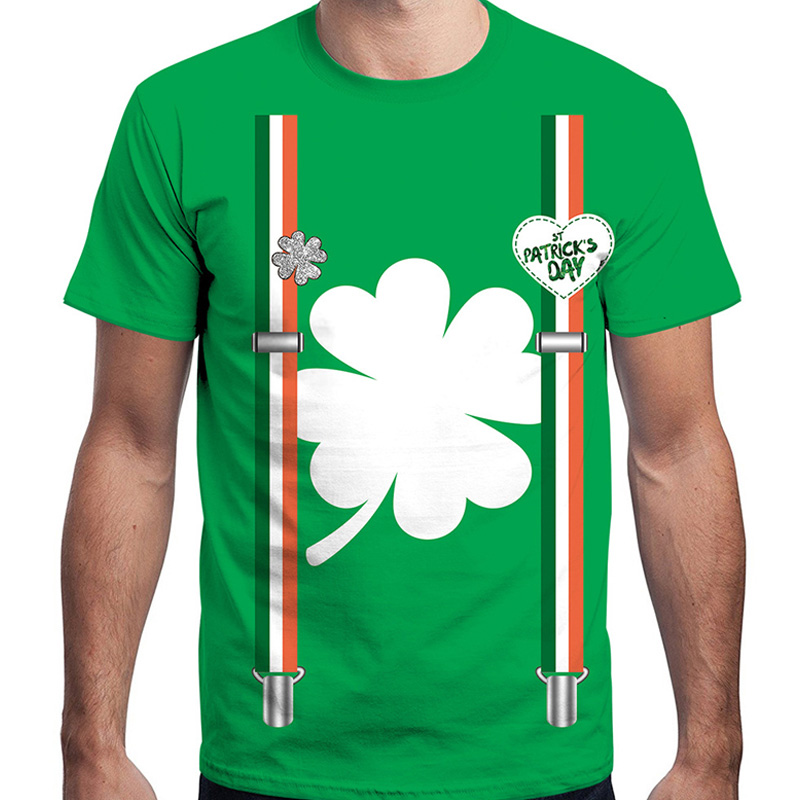 St. Patrick's Day Short Sleeve Cotton T-Shirt