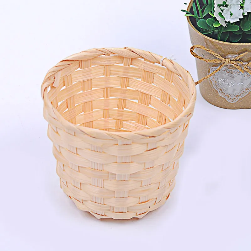 Sundries Organize Home Storage Bamboo Woven Basket