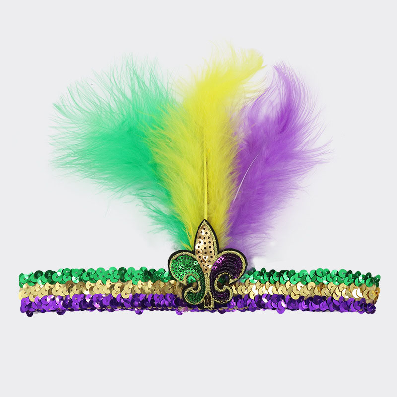 Mardi Gras Apparel Festival Sequin Hairband