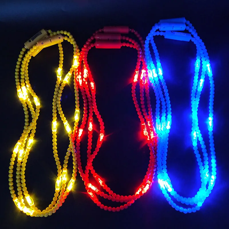 Karnival Led flash necklace rantai manik berwarna-warni