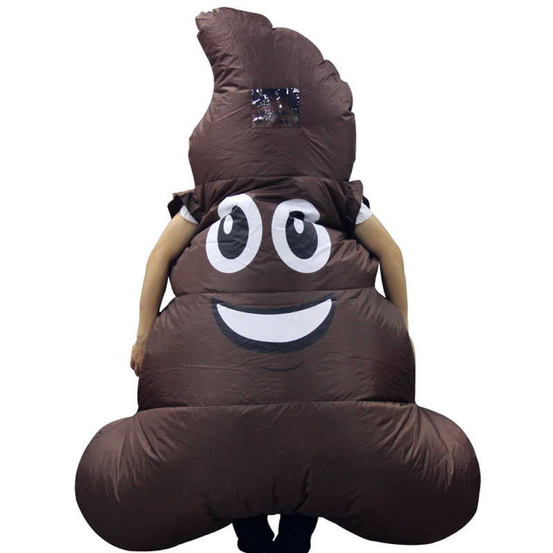 funny costume spoof poop inflatable cartoon doll