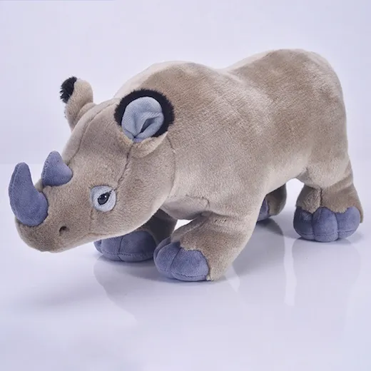 Wild animal rhinoceros plush toy stuffed animals soft toy