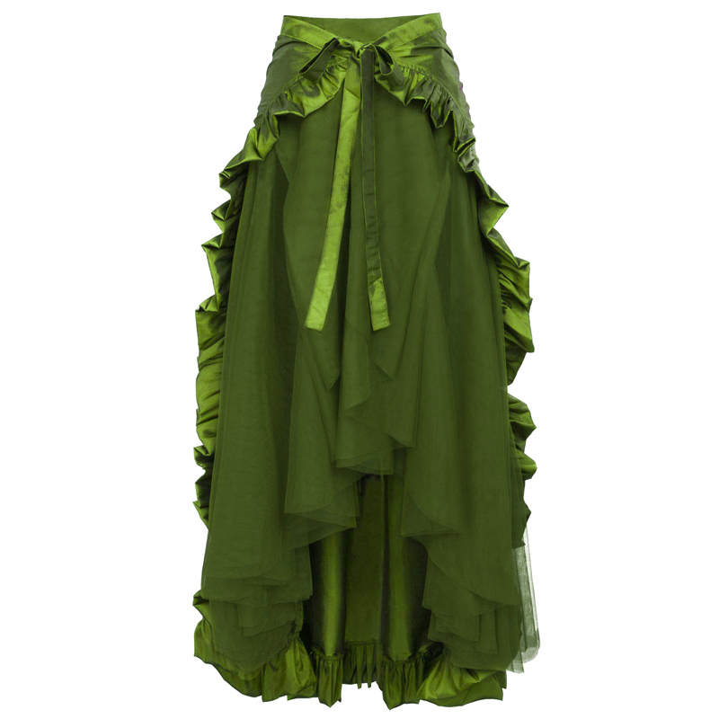 Women's Steampunk Gothic Wrap Skirt Victorian
