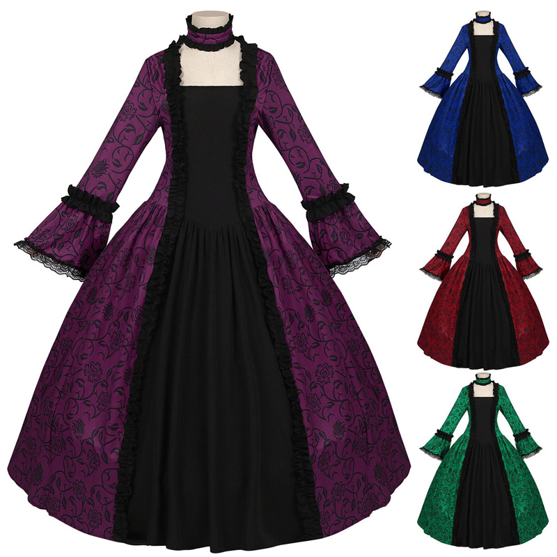 Women Victorian Cosplay Costume Dress