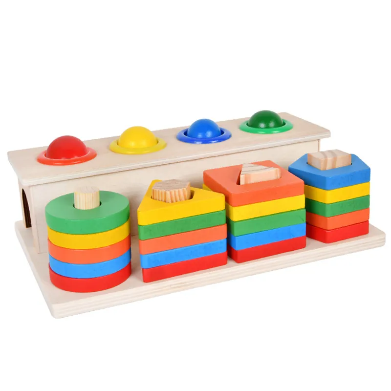 Wooden Shape Matching Blocks Educational Toy