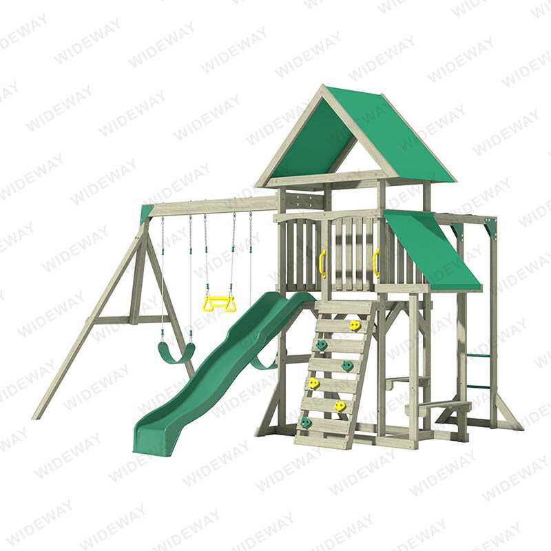 Dragon-Garden Frames Wooden Swing Set