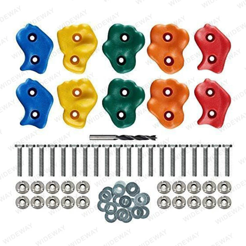 10 Colorful Kids Rock Climbing Holds Set