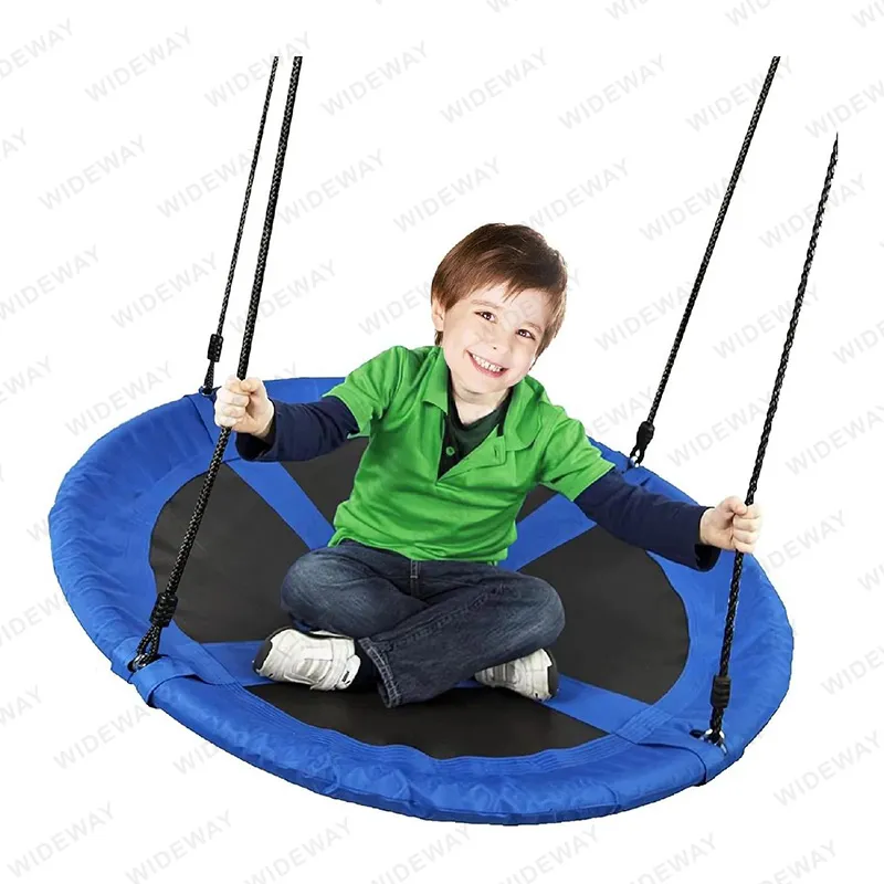 Saucer Tree Swing with Pillow and Adjustable Straps