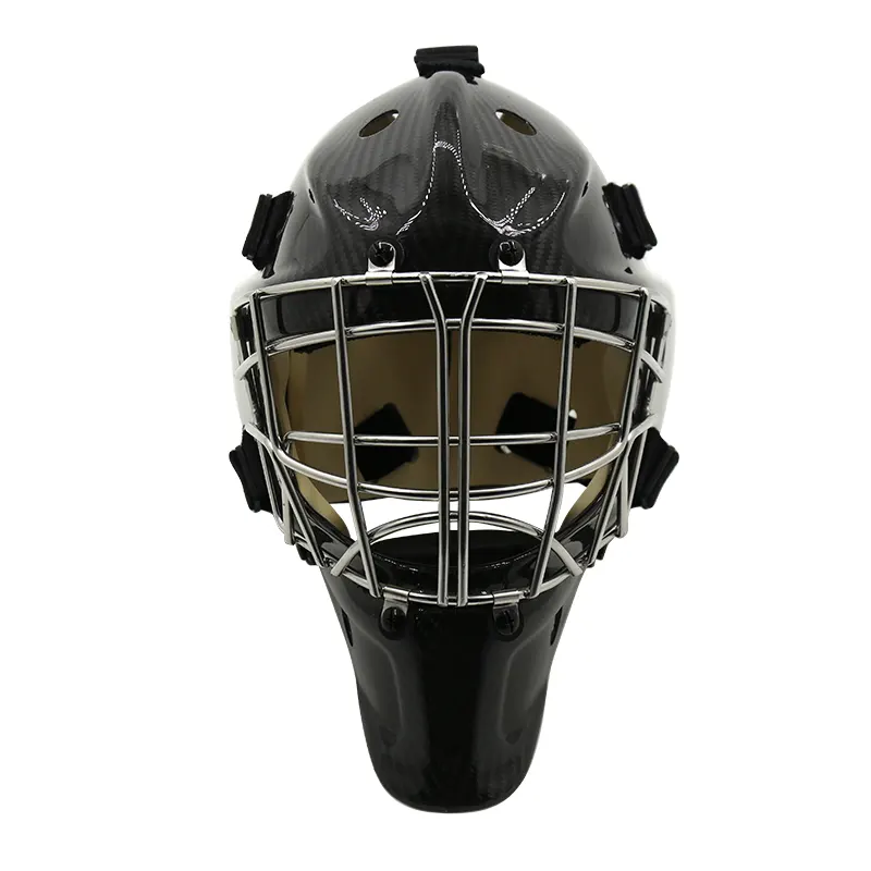 Прямой хоккейный вратарский шлем