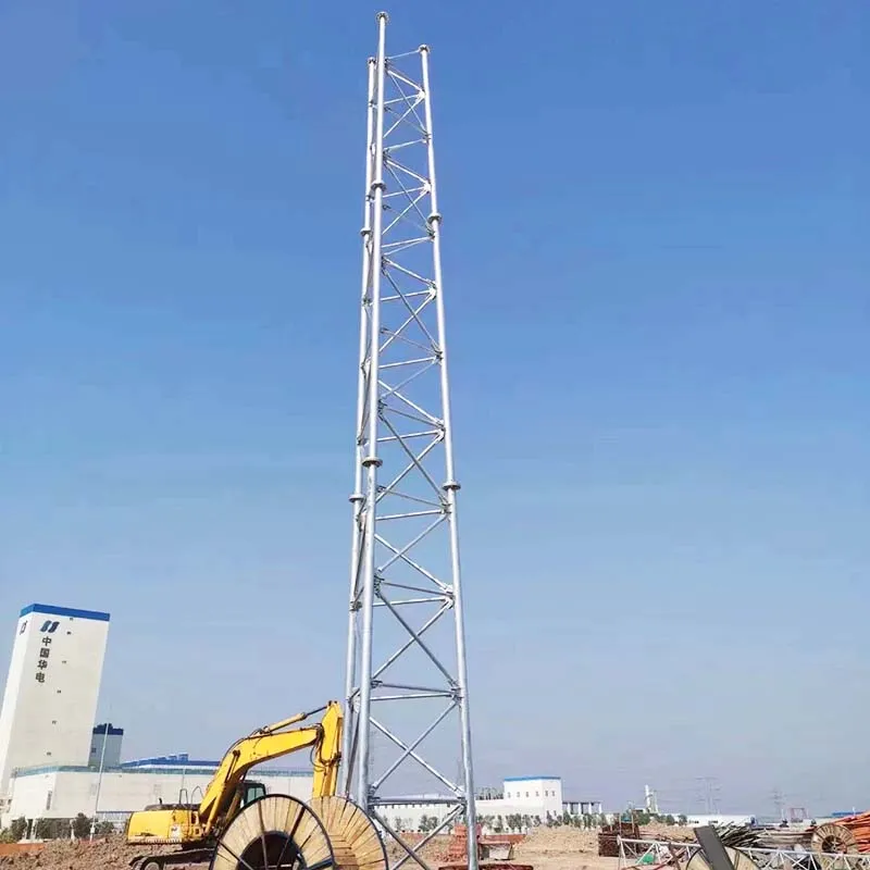 Oceľová rúrka Jednorúrka uhlová Oceľová pozinkovaná veža na ochranu pred bleskom