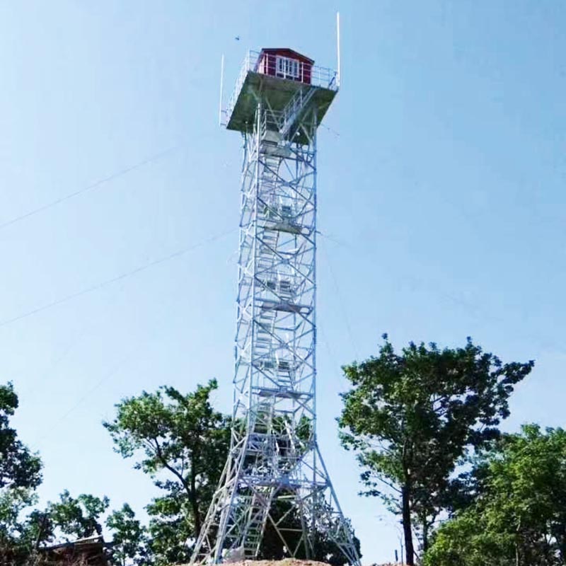 Steel Structure Outdoor Scenic Area Monitoring Tower
