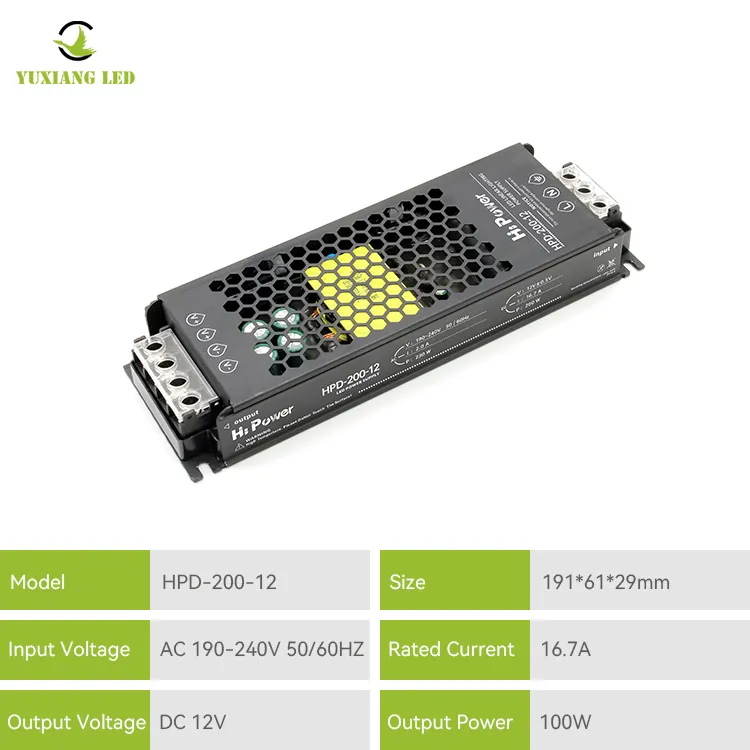 12 فولت 200 واط Led الإضاءة الخطية التيار الكهربائي