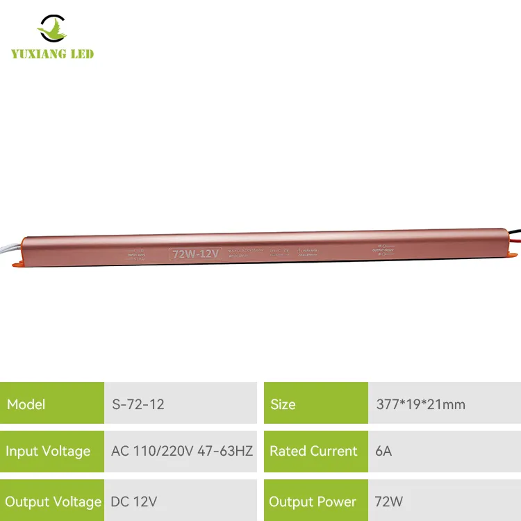 Zasilacz LED 12v6a Golden Ultra Slim