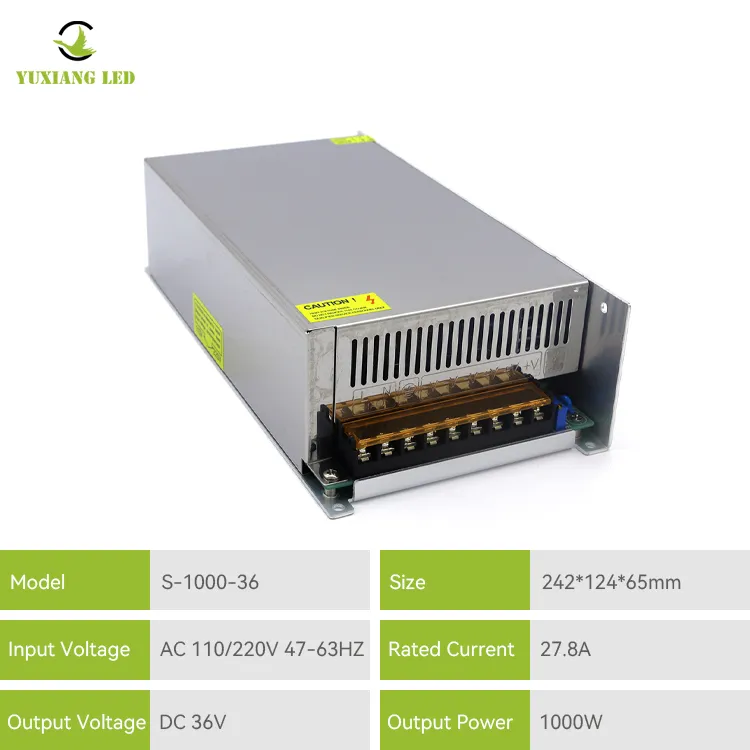 36 V 1000 W Hochleistungs-Schaltnetzteil