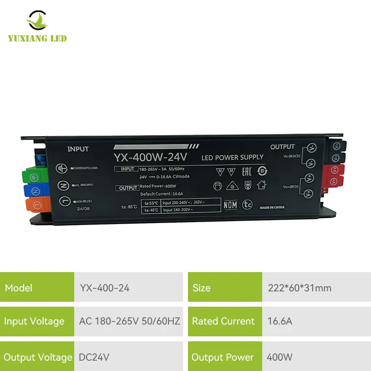 Zasilacz liniowy LED 24v 400w LED