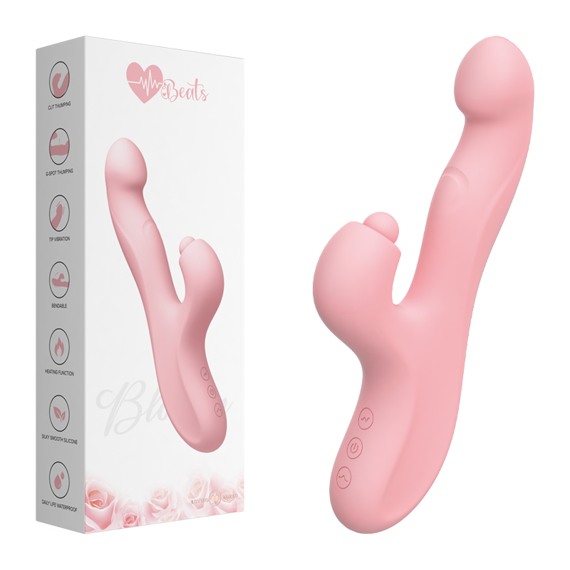Klitoral og G-Spot dunkende kaninvibrator