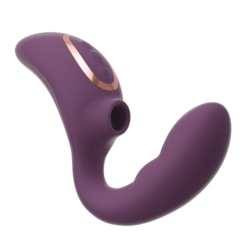 Vibratore con aspirazione per clitoride