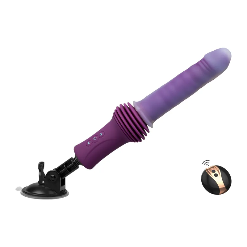 Vibrador de empuje ultralargo de doble capa