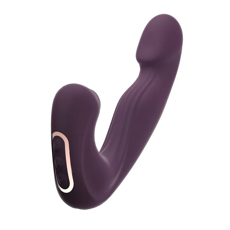 Vibrator din silicon de aspirație și zgomot