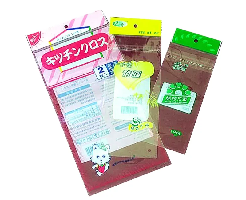 Opp Plastic Package Bags With Adhesive Tape