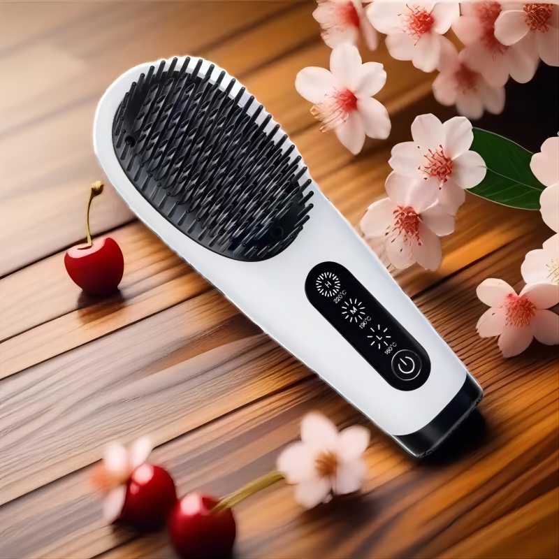 Hair straightener curling comb private brand electric fast hair straightening