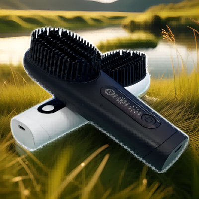 Haarglättungsbürste, schnelle Heizbürste, LED-Anzeige