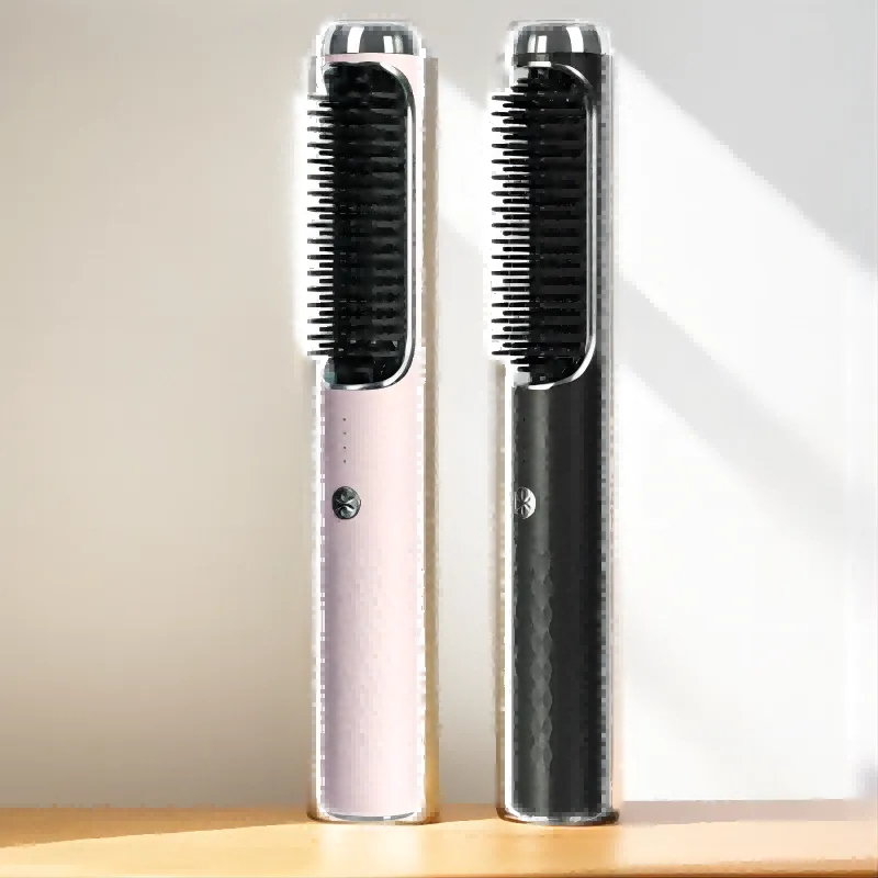 Rechargeable Heating Hair Straightener Brush