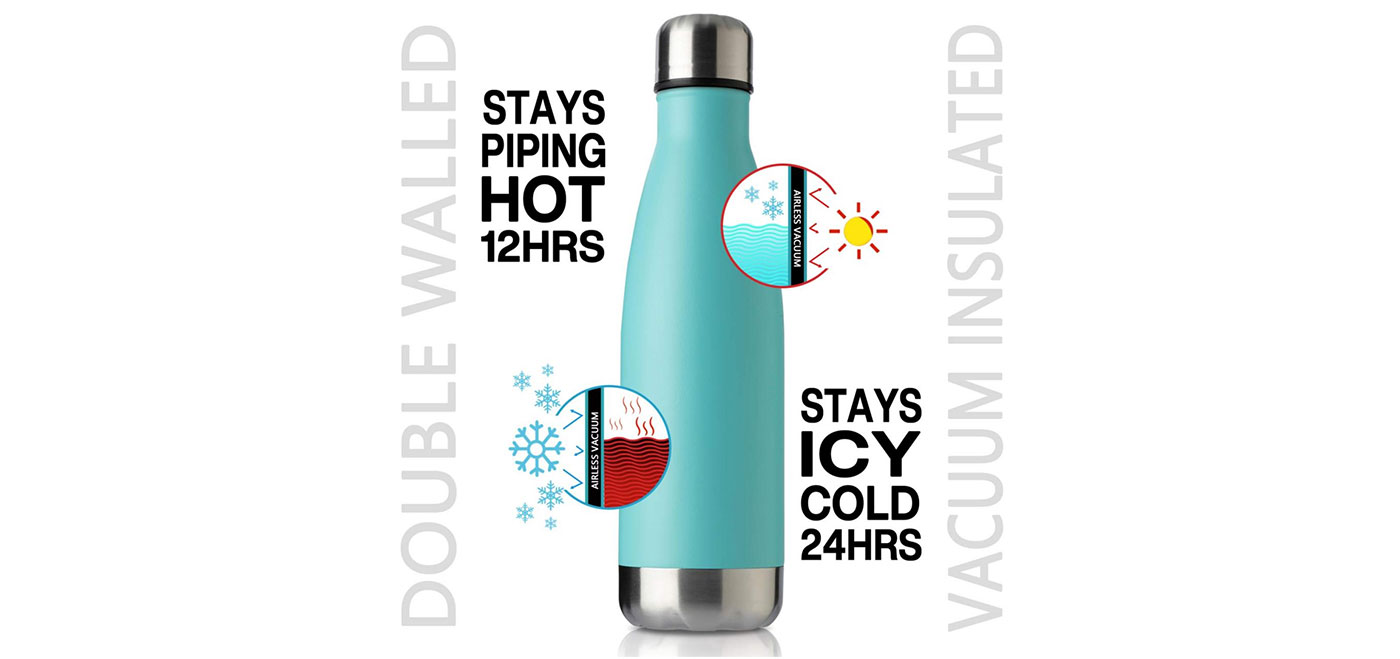 What is the advantages of the stainless steel vacuum insulated water bottle