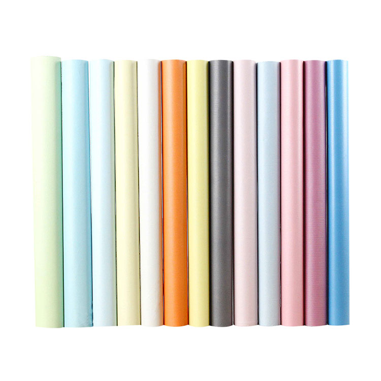 Einfarbige PVC-Tapete