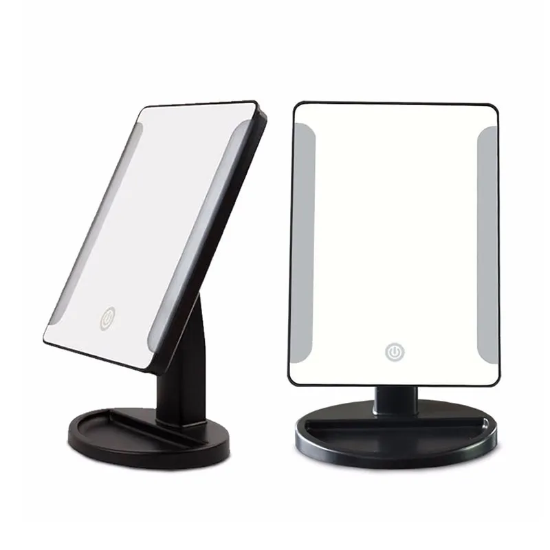 16 lumières LED avec miroir rotatif de bureau de base