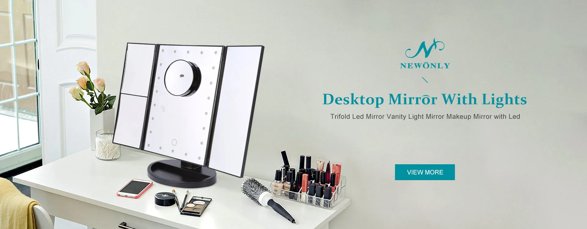 Quality Desktop Mirror with Lights