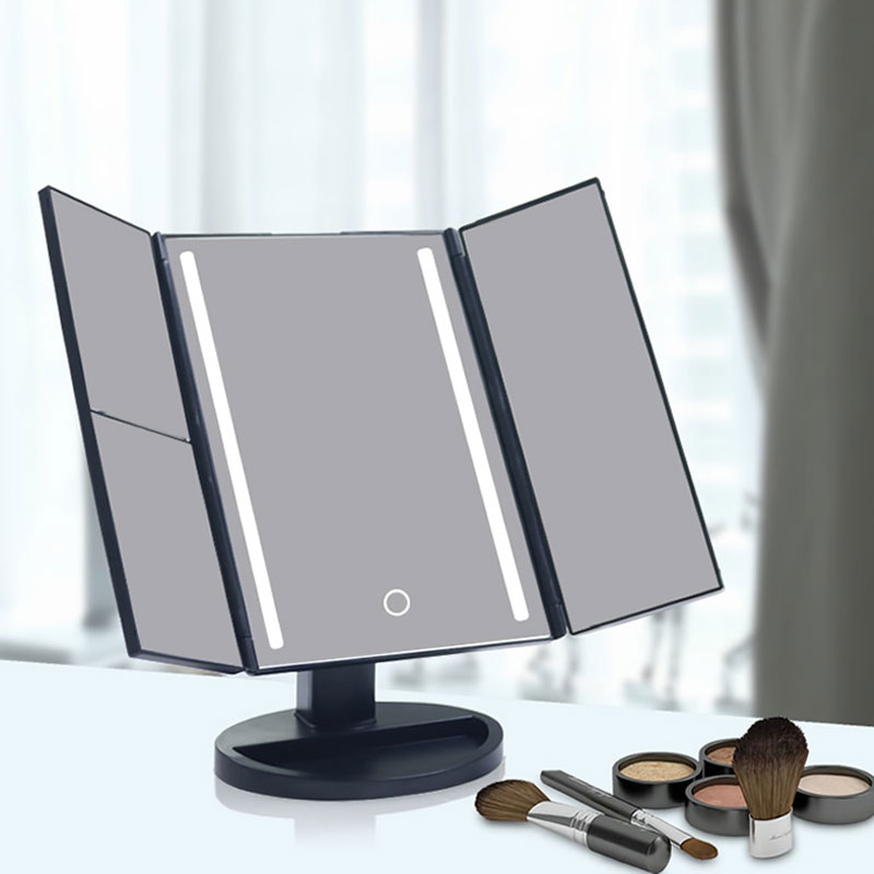 Trifold Led Mirror Vanity Light Mirror Makeup Mirror with Led