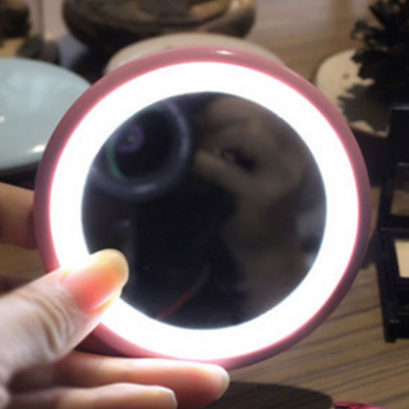 12 LEDs Round Pocket Mirror