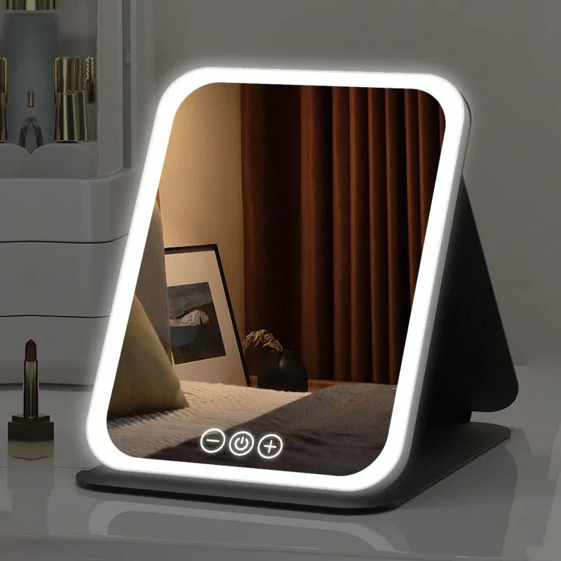 Portable Rechargeable LED Lighted Makeup Vanity Mirror