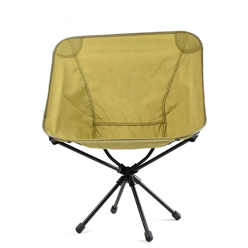 Silla de camping plegable giratoria de 360 ​​grados.