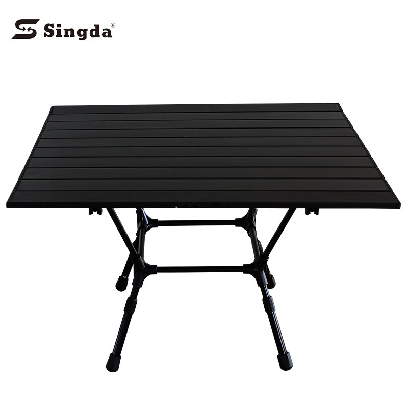 Adjustable Folding Camping Table with 3 Height
