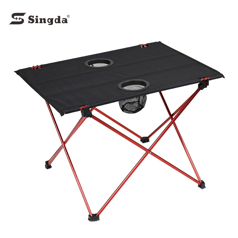 Foldable Camping Table with Cup Holder
