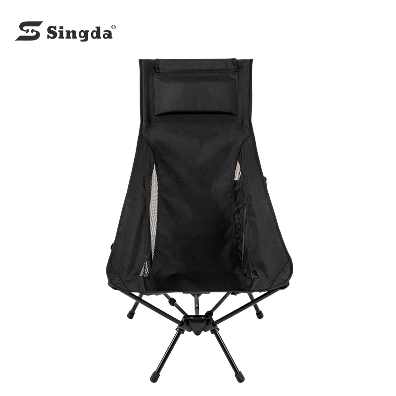 High Back Triangular Camping Lounger Chair