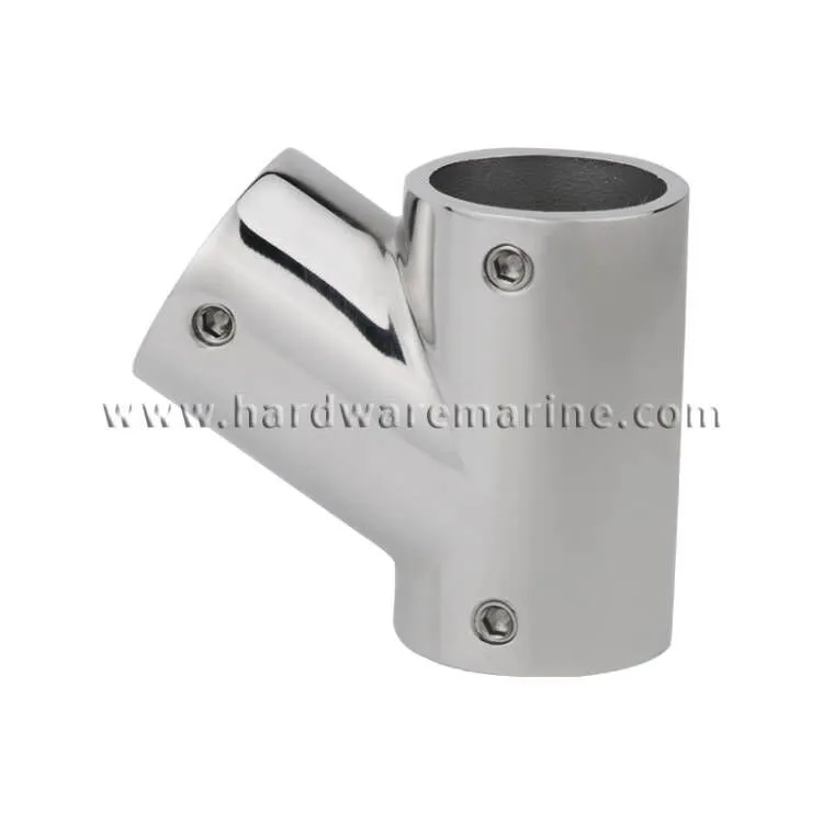 316 Stainless Steel 60 Degree Marine Handrail Fitting Kaliwa-Kanan