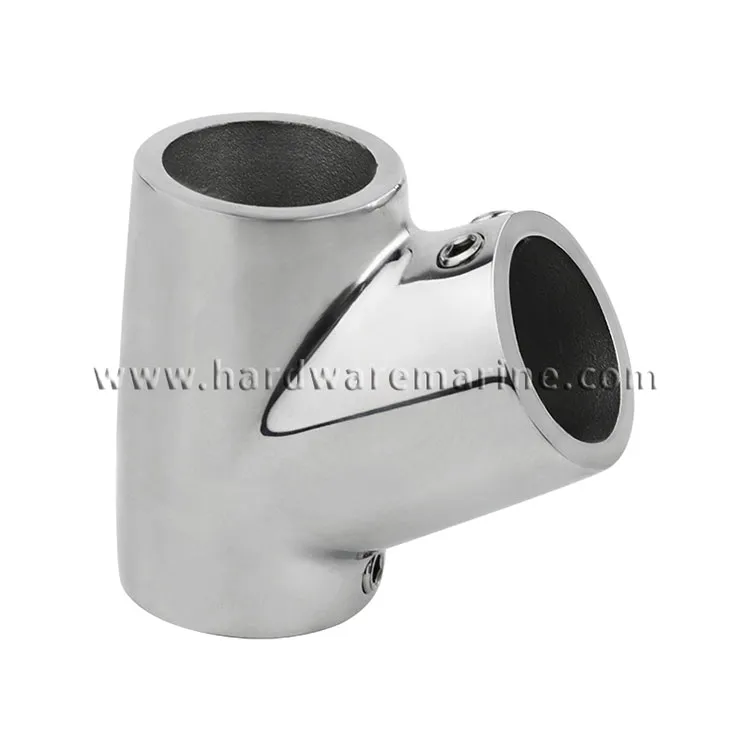 316 Stainless Steel 60 Degree Marine Handrail Tee