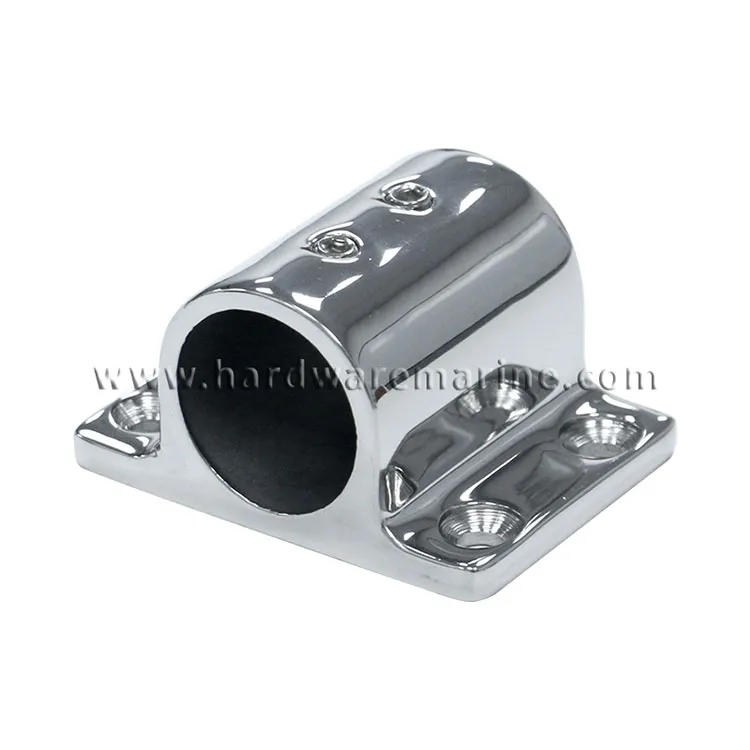 316 Stainless Steel Marine 90 Degree Rectangle Stanchion Base Mount