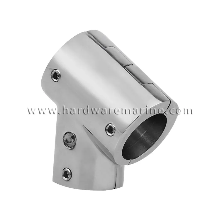 316 Stainless Steel Marine Handrail Fitting 60 Derajat Tee