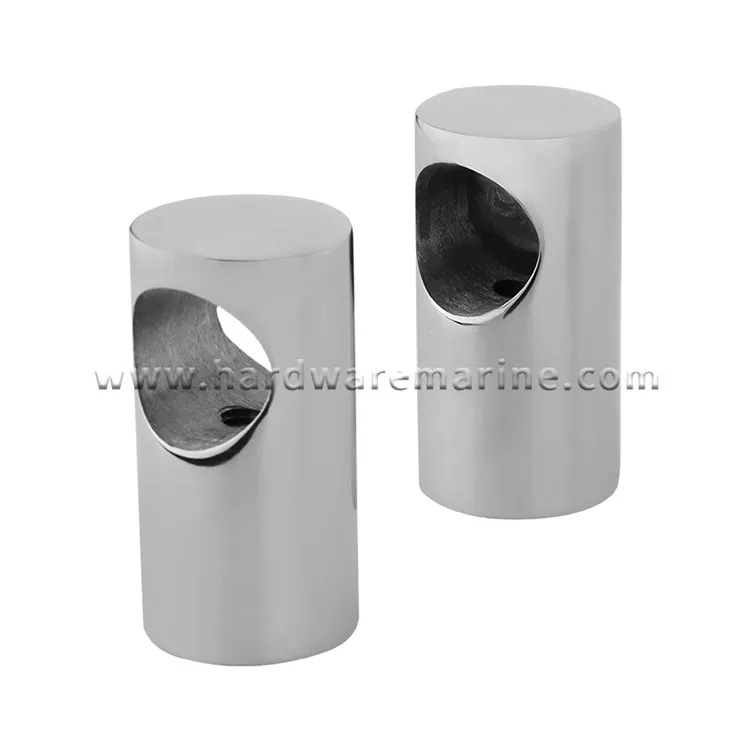 316 Stainless Steel Through Hole Marine Handrail Stanchion