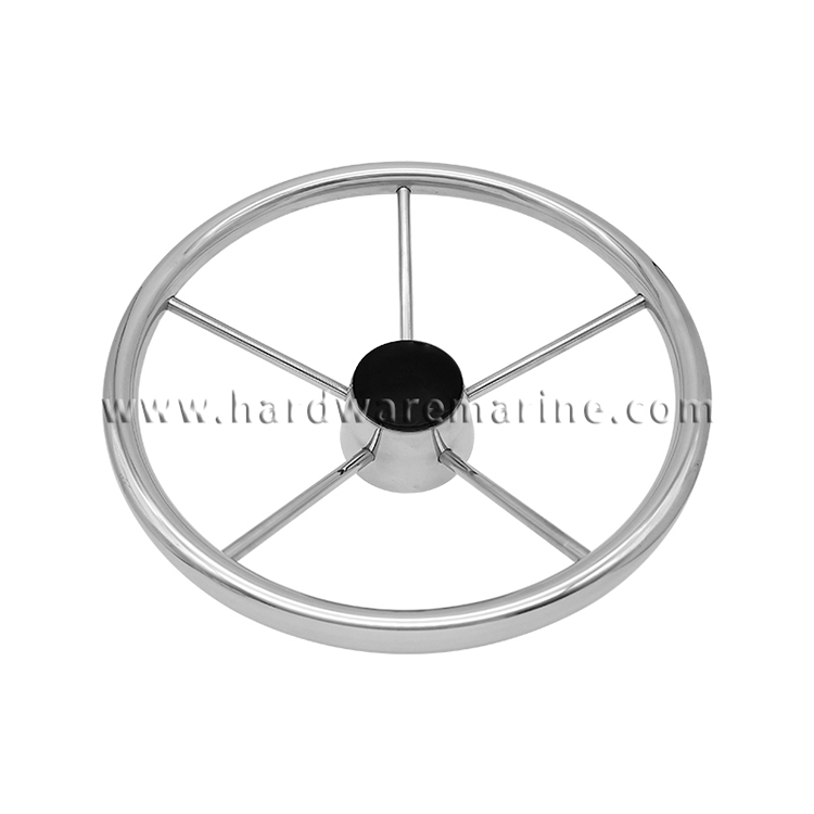 Stainless Steel 5 Spoke Steering Wheel With Knob