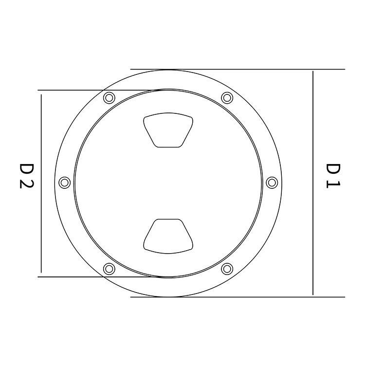 ABS Plastic Round Hatch Cover Deck Plate