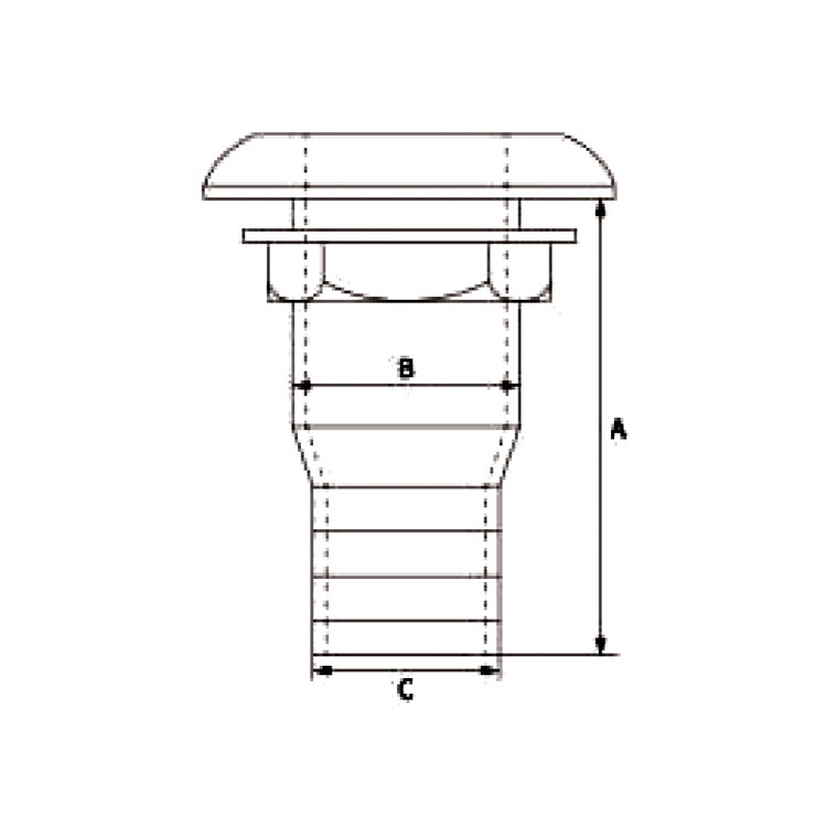 Marine Thru Hull Outlet With Check Valve