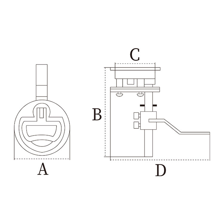 ABS Plastic Marine Thru Hull Fitting