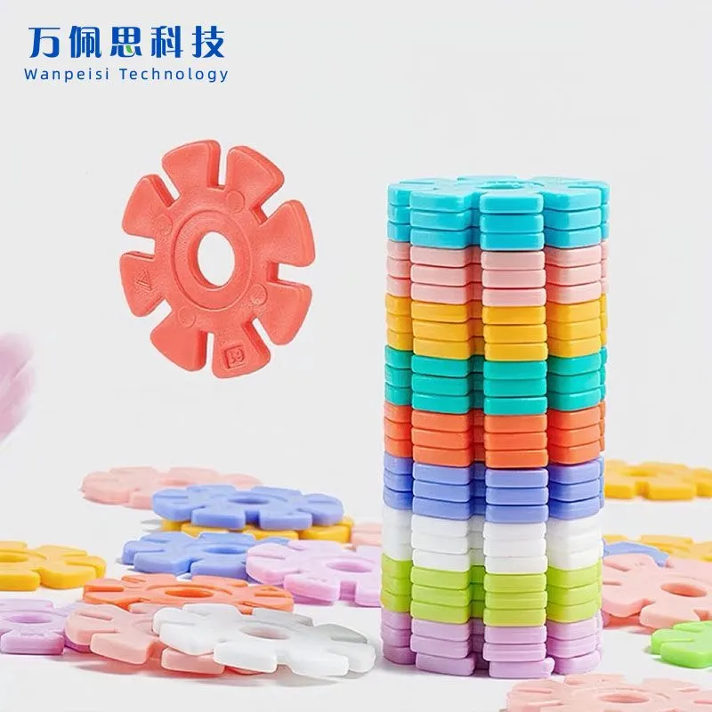 Plastic Snowflake Building Blocks